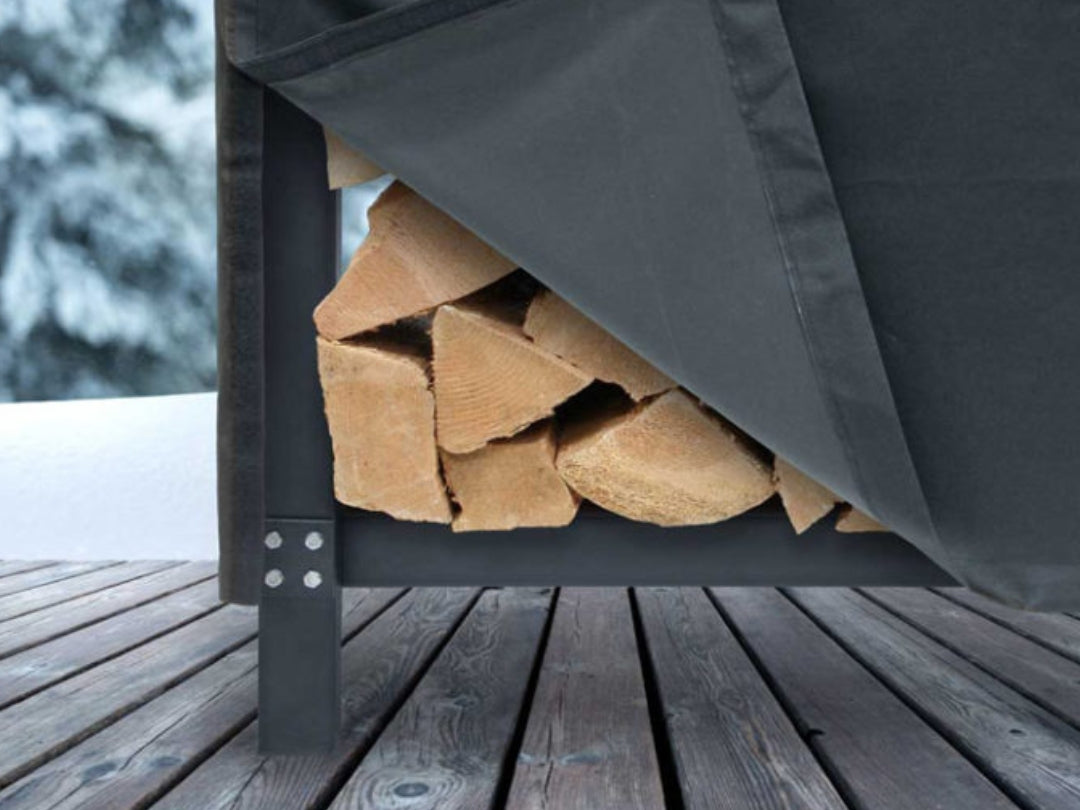 Pro Outdoor Firewood Rack with Cover 77