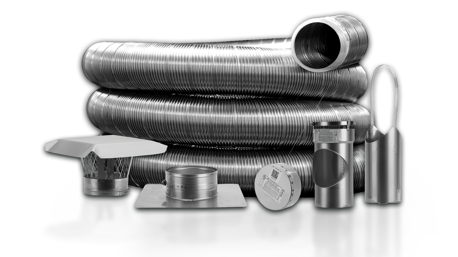 316L/Ti Stainless Steel Chimney Liner Tee Kits