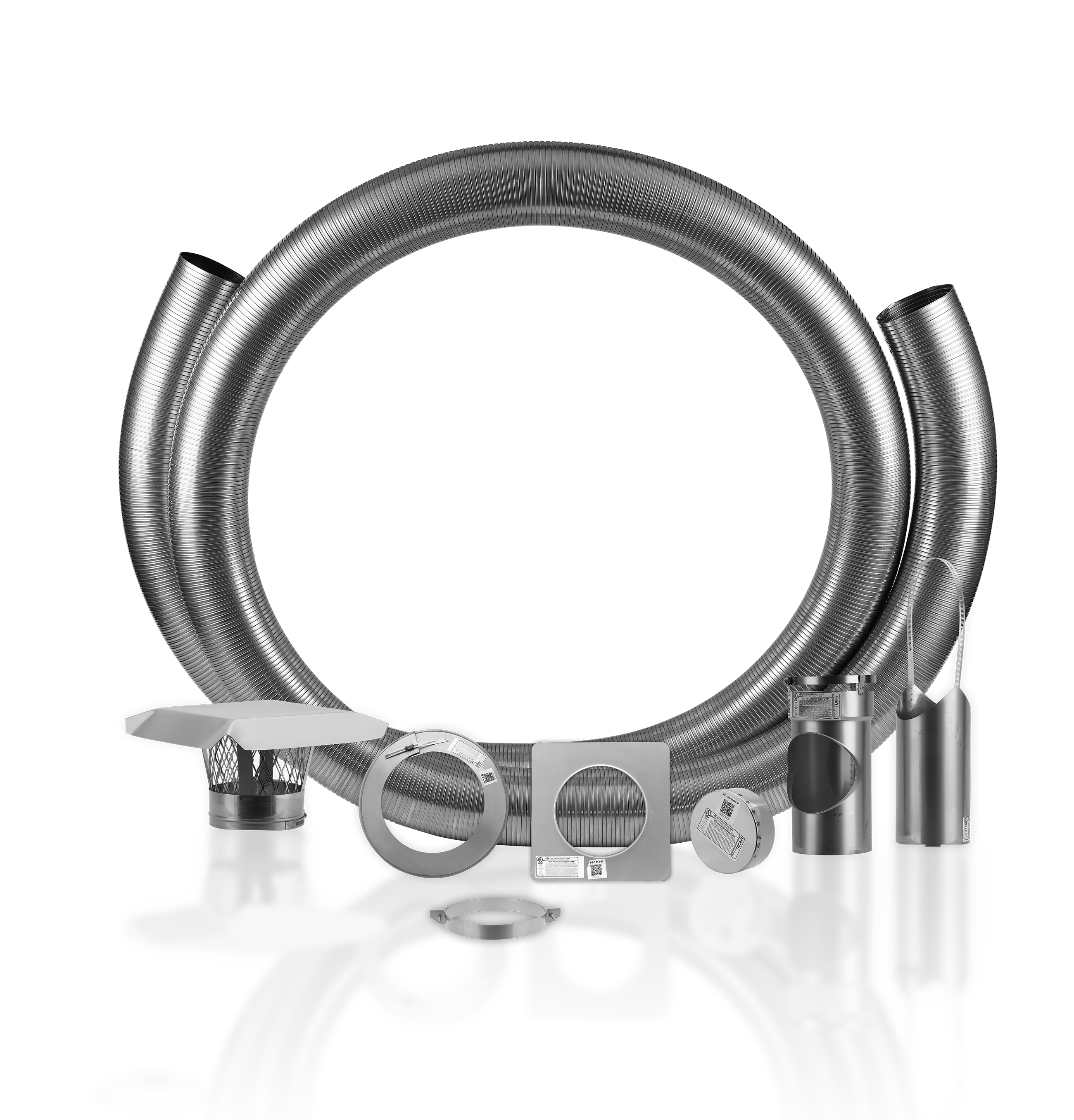 316L/Ti Stainless Steel Chimney Liner Tee Kits