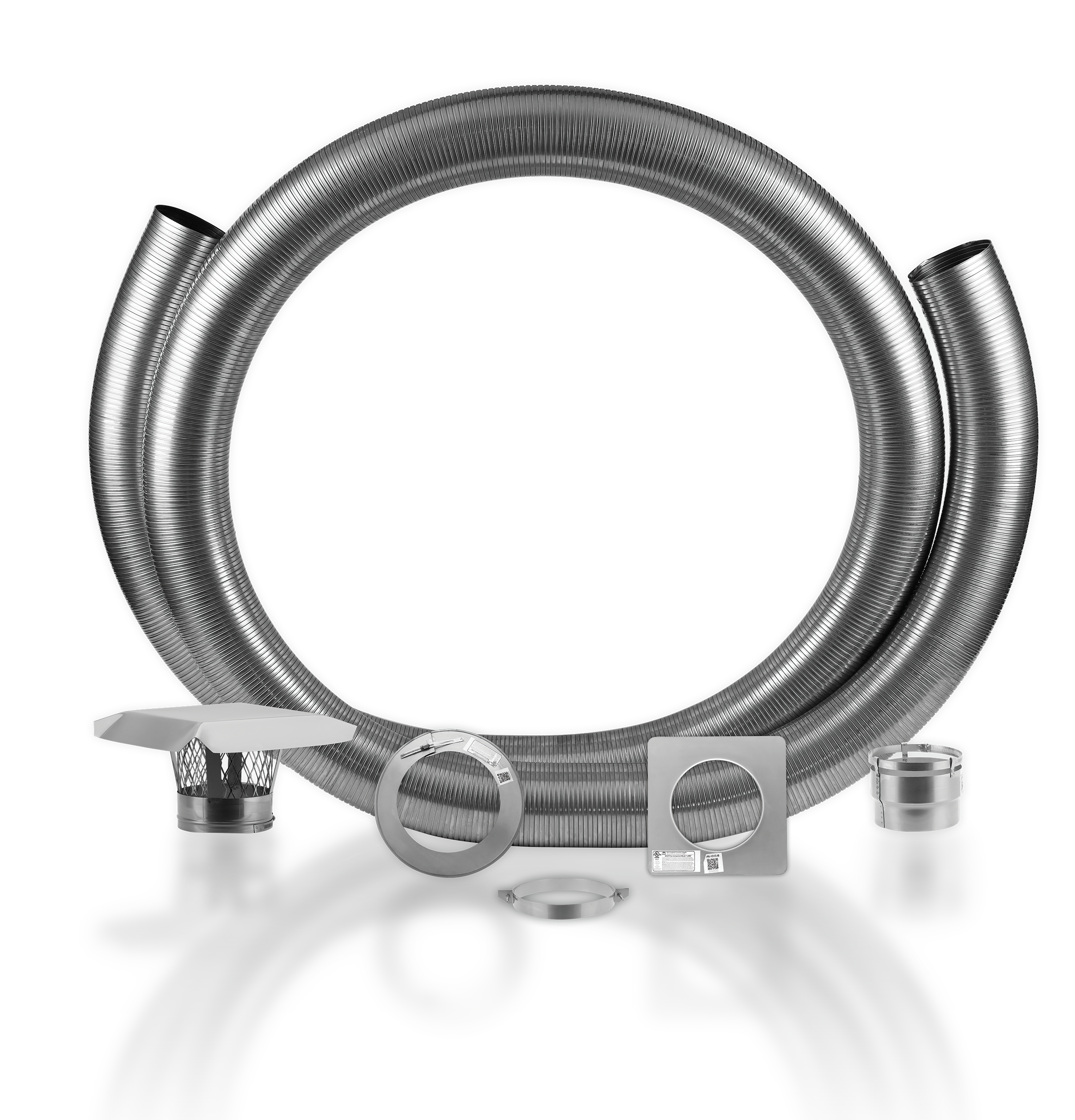316L/Ti Stainless Steel Chimney Liner Insert Kits