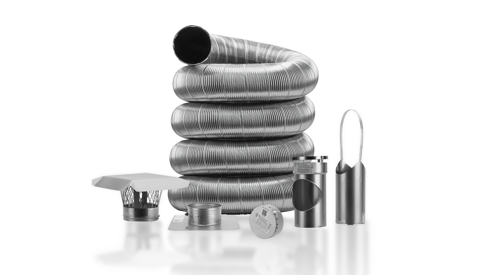 316L/Ti Stainless Steel Chimney Liner Tee Kits